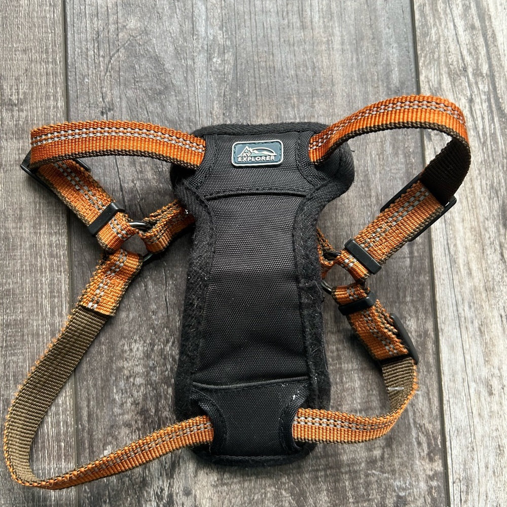 K9 Explorer Orange & Black Small Dog Harness